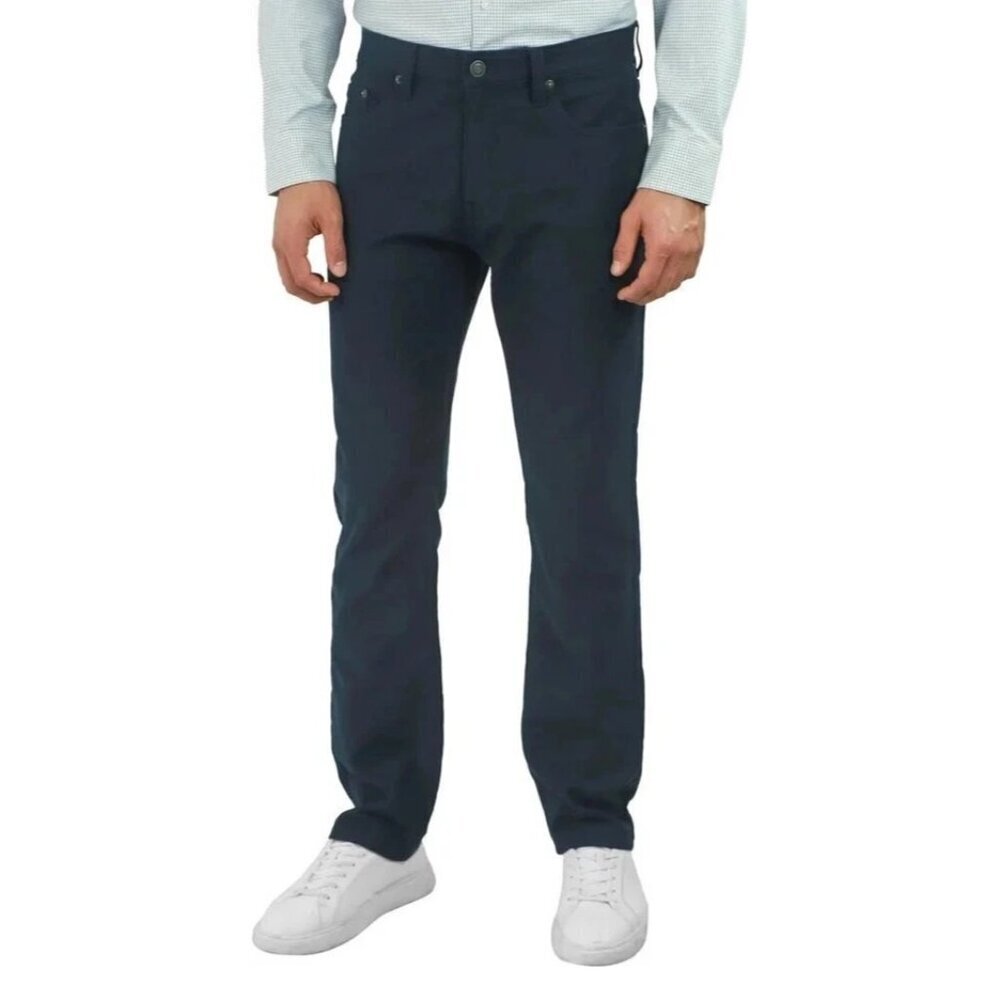 NEW Jachs NY Men's Size 30x34 Navy 5 Pocket Stretch Pants Comfort Waistband